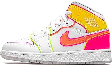 Nike Jordan Youth Air 1 Mid Gs Edge Glow Cv4611 100 Size